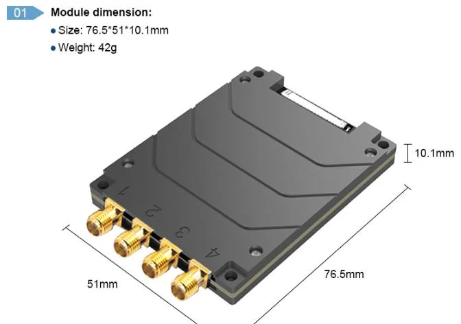 860~960MHz Long Distance Multiple-Tag UHF RFID Reader Eight Antenna Port RFID Senior Module