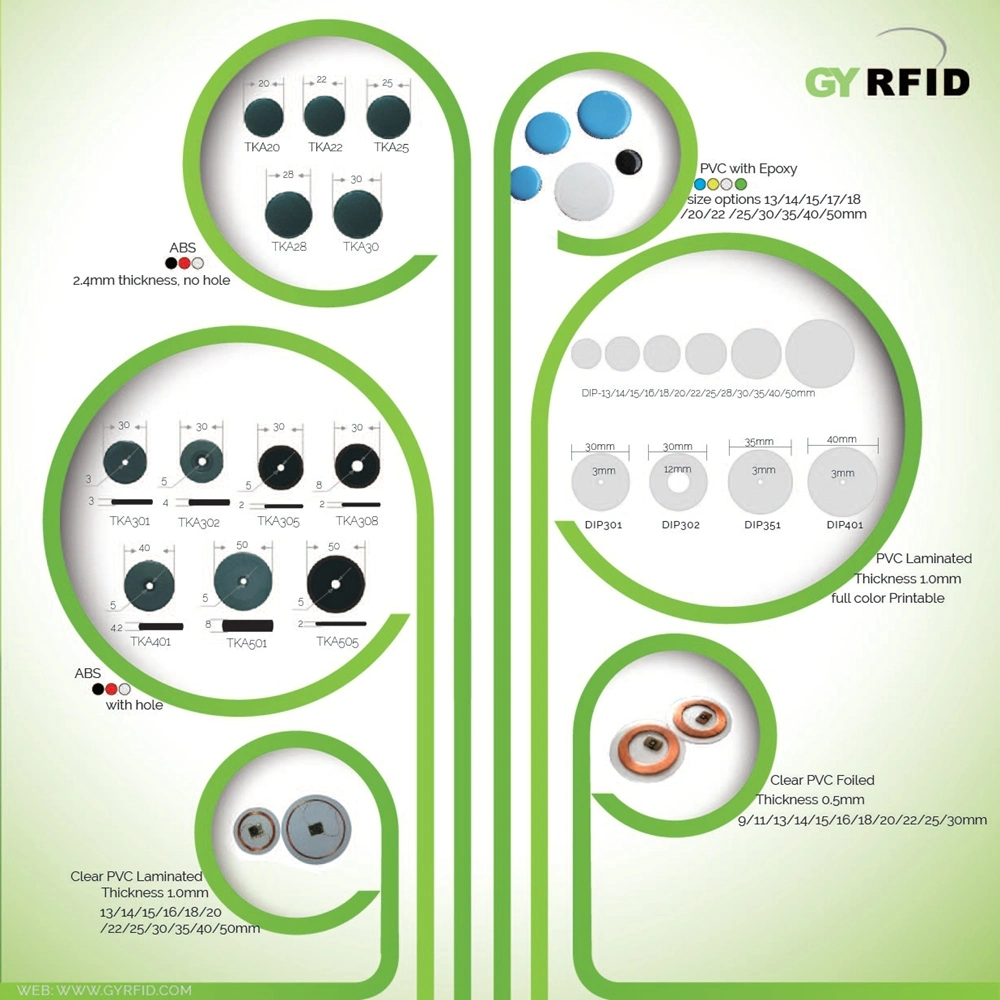 RFID Antenna Design Transponder RFID for Production Management (TKA308)