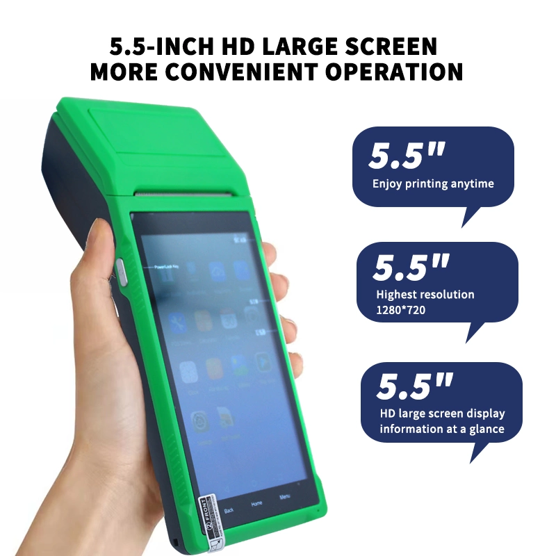 Easy to Carry Android 8.1 Smart Handheld POS Terminal for Connecting Data