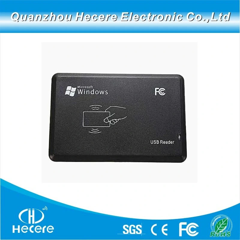 Factory Supply International Standard Protocols USB 13.56MHz Hf RFID Smart Card Reader